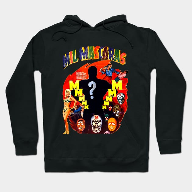 Mil Mascaras Movie Poster Hoodie by Pop Fan Shop